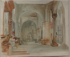 San Zeno, Verona, watercolor