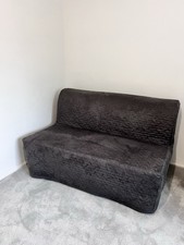 IKEA LYCKSELE 2-Seater Sofa Bed With Grey Cover