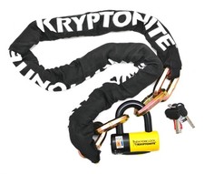 Kryptonite 1415 New York Fahgettaboudit Bike Lock Chain and Padlock 150cm