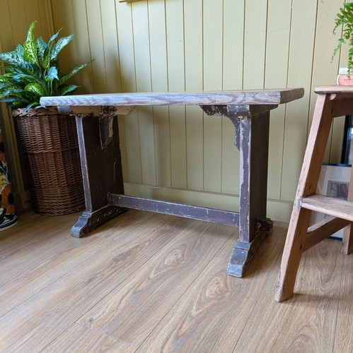 Rustic antique french bench - rustic,
