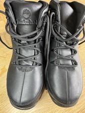 TIMBERLAND Black Leather Boots