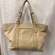 Coach Leatherware Gallery Beige Tote Shoulderbag
