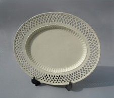 C18th creamware  oval