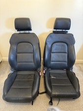 AUDI A3 8P 3 DOOR S-LINE FRONT LEATHER SEATS PAIR SUIT VW CADDY VAN 