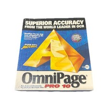 Omnipage Pro 10 - Vintage OCR Software- Still Sealed Windows 95/98/2000/NT4.0
