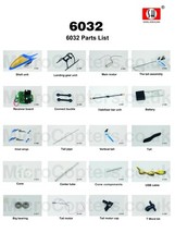 SH 6032 EXTREME Exceed 2.4GHz 4Ch Helicopter Complete Range of Spares Parts UK