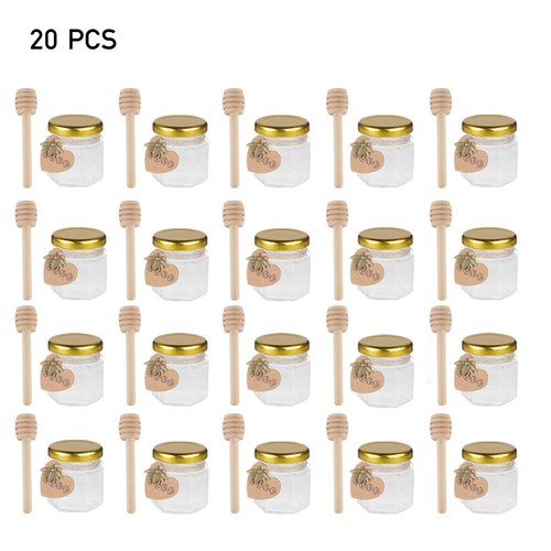 20pcs set small glass honey - glass,