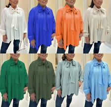 Ladies Womens Tie Up Pussy Bow