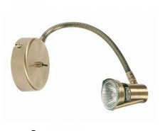 Oaks Lighting Spot Light Brass Romore Flex Antique Style With Bulb & Fixings