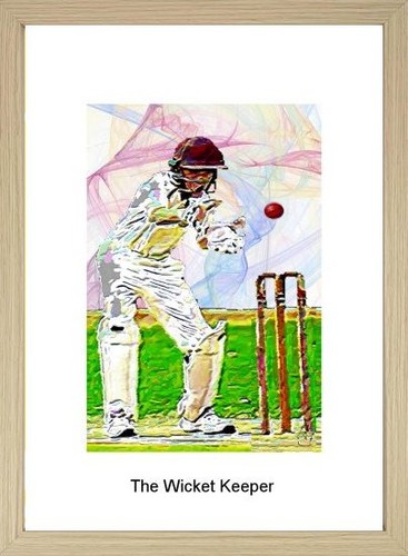 The wicket keeper - wicket, keeper"