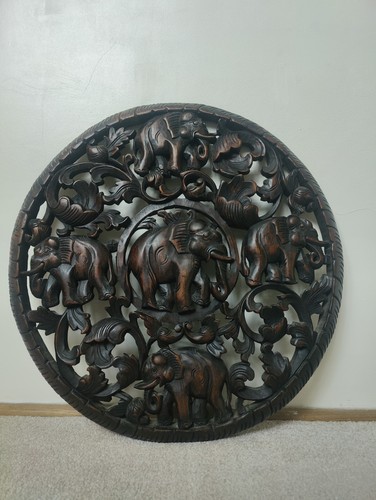 Thai hand carved - thai, elephants