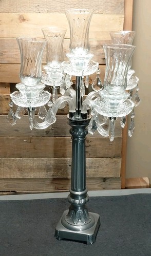 Large silver metal - 28",