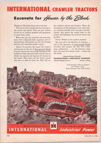 International crawler tractors - international,