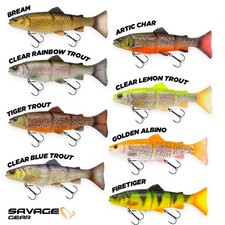Savage Gear 3D Line Thru Trout Lure - Pre-rigged Soft Bait Pike - 15/20/25/30cm
