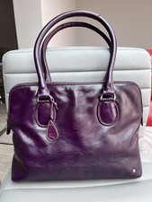 Tula Purple Leather Handbag /