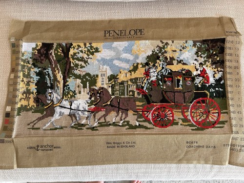 Horse and carriage tapestry - carriage,