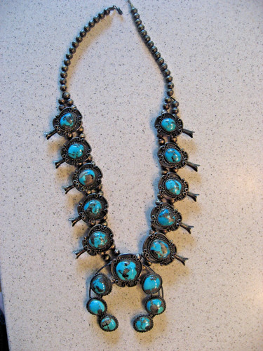 Vintage navajo squash blossom - navajo,