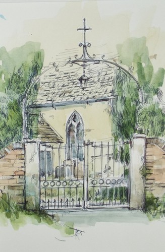 Original watercolour ink - original, ink-