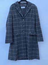 Helene Berman Window Pane Check College Coat Grey UK Size 14 Brand New