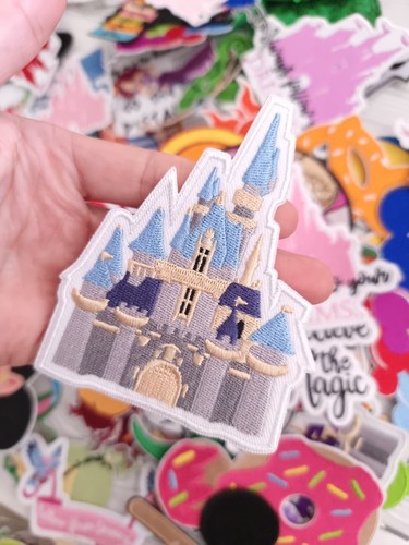 Blue castle patch disney - blue,