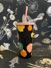 RARE Starbucks Autumn Pumpkin Coldcup Seasonal Tumbler Limited Edition
