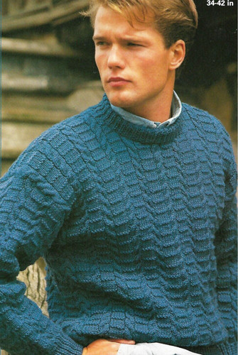 Knitting pattern mens sweater - knitting, pattern,