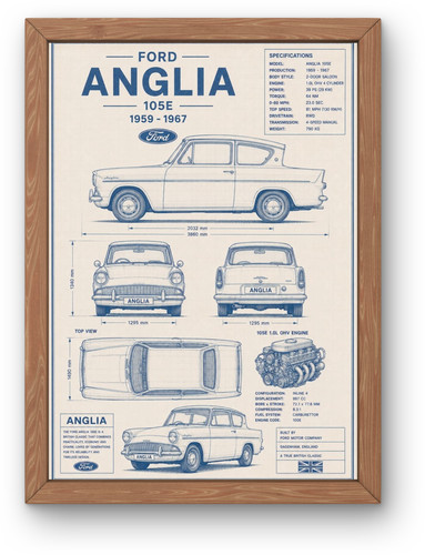 Ford anglia 105e blueprint - 105e,