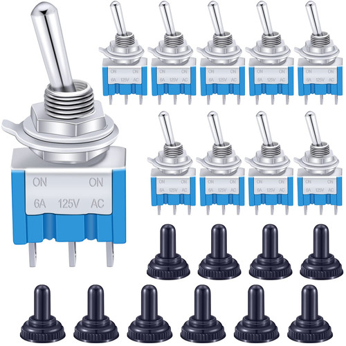 10pcs blue mini toggle switch - /10pcs,