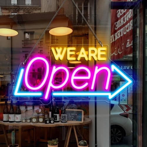 Led neon are open - neon, sign,