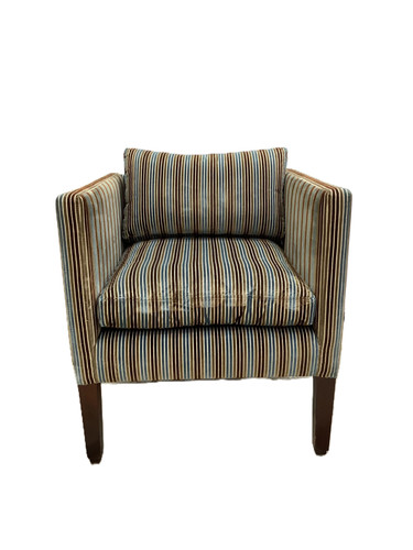 Striped tufted armchair - tufted,