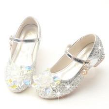 GIRLS DIAMANTE SHOES WEDDING