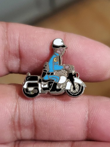 Police motorcycle unit - unit, cartoon