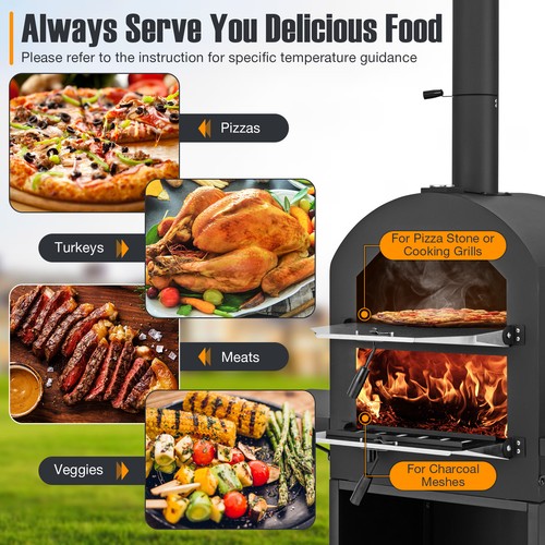 Wood fired pizza oven - wood, 30