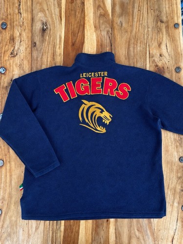 Vintage leicester tigers navy - leicester,