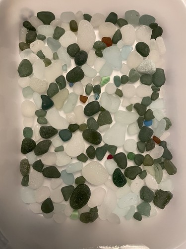 Sea glass collected - sea,
