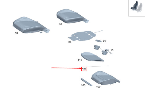 Gle w167 front right seat - w167,