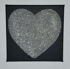 Black & Silver Glitter Sparkly
