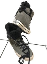 CONVERSE ALL STAR CT LUX MID Hidden Wedge Trainers UK5~Fleece Collar/Tongue~