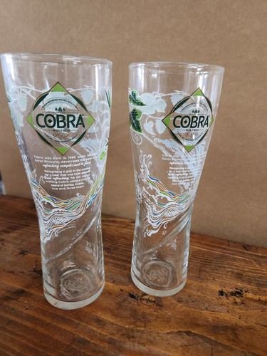 Cobra indian beer pint glasses - indian,