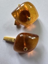 Russia - Baltic - Amber/Resin Men’s Cufflinks Set