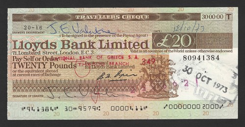 Lloyds bank 20 - bank, £20