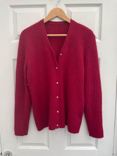 Vintage deep red lambswool - vintage,
