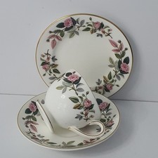 Wedgwood “ Hathaway Rose “ Tea Cup, Saucer & Plate Trio