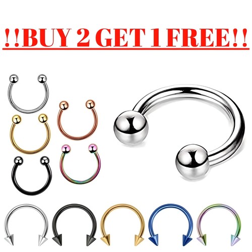 Horseshoe piercing barbell - horseshoe,