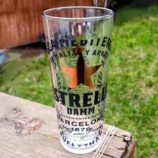 Estrella Damm Lager Pint Glass