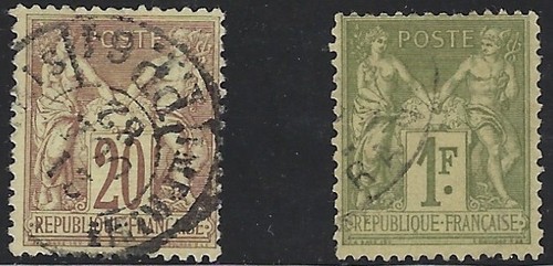 Old stamps from - old, france