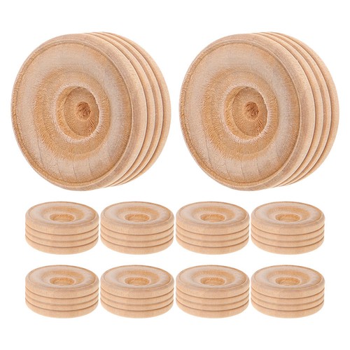 10pcs wooden toy wheels - 10pcs,