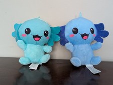 2 X KAWAII KUTIES,PLUSHIES,NEW, 6" /15 CM TALL APP,BLUE ,GREEN