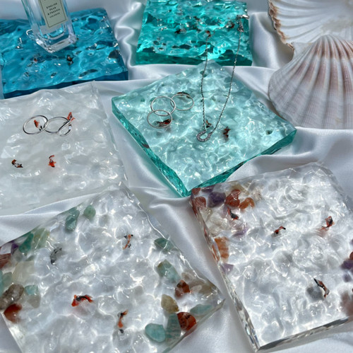 Handmade resin coaster - handmade,