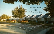Bowling Green, Ohio Postcard The Angel Motel 1024 N Main Street, Vintage 1962  N